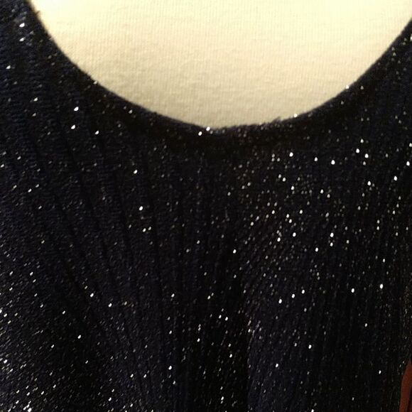 lMidnight Blue Slinky Sparkling Dress - Picture 2 of 4